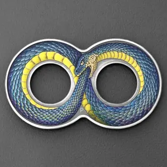 Silbermünze 2oz "OUROBOROS" 2022 (AF/koloriert) (Australien) Jetzt Bestellen