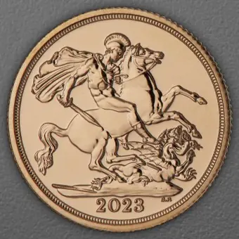 Sofort Bestellen Goldmünze 1 Sovereign "Charles III." 2023 Coronation (Großbritannien)