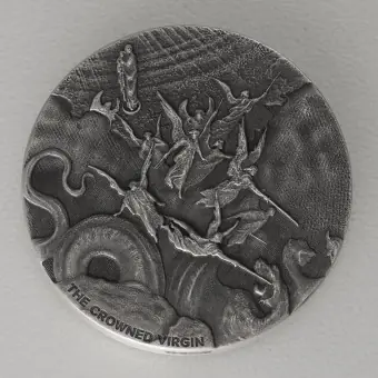 Ab Werk Silbermünze 2oz "The Crowned Virgin" 2019 (AF) Biblical (Niue)