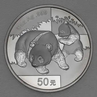 Im Trend Silbermünze 5oz "Panda" 2008 (China)