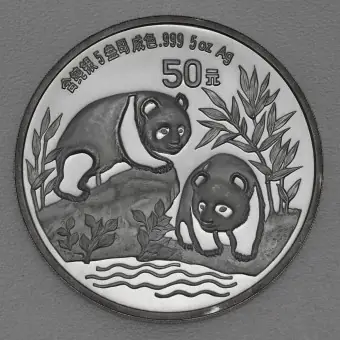 Silbermünze 5oz "Panda" 1991 (China) Knallerangebot