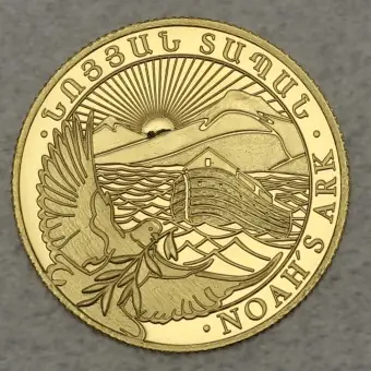 Goldmünze 1g "Arche Noah" verschiedene Jahrgänge (Armenien) Handgefertigt