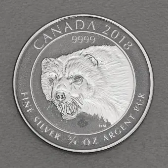 Expressversand Silbermünze 3/4oz "Wolverine" 2018 (Kanada)