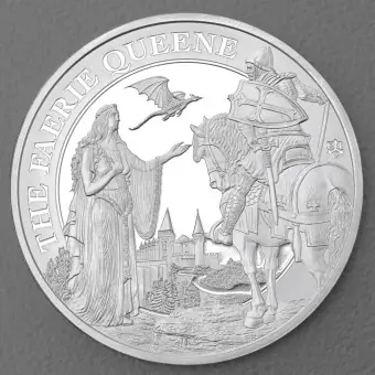 Silbermünze 1oz "Una and Redcrosse" 2023 (BU) The Faerie Queene 19% (St. Helena) Schnäppchen