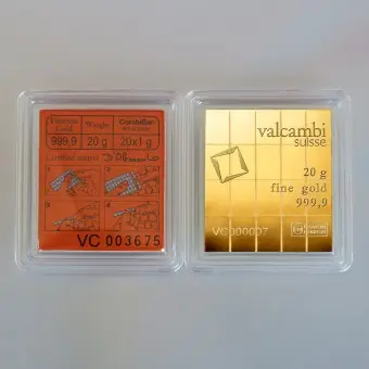 Goldtafel VALCAMBI (20x 1g Au CombiBar) "Resale" Top-Angebot