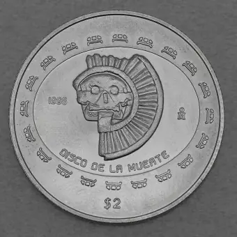 Exklusiv Silbermünze 1/2oz "Totenscheibe" 1998 Präkolumbische Kulturen – Teotihuacan (Mexiko)