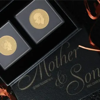 Goldmünzen 2 x 1/2oz "Britannia" 2023 Set – Mother & Son (Großbritannien) Geprüft