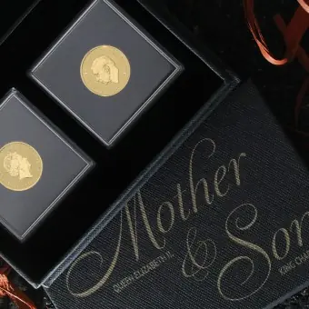 Goldmünzen 2 x 1/4oz "Britannia" 2023 Set – Mother & Son (Großbritannien) Saisonangebot