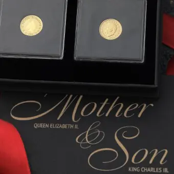 Goldmünzen 2 x 1/10oz "Britannia" 2023 Set – Mother & Son (Großbritannien) Geprüft