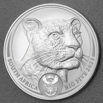 Silbermünze 1oz "Leopard" 2023 Big Five II (Südafrika) Jetzt Zugreifen