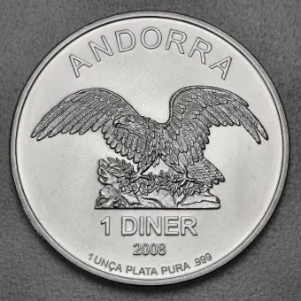 Silbermünze 1oz "Andorra Eagle" verschiedene Jahrgänge diff. (Andorra) Nur Für Kurze Zeit