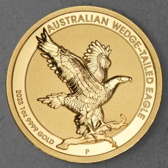 Top-Qualität Goldmünze 1oz "Wedge-tailed Eagle" 2023 (Incused) (Australien)