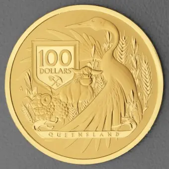 Goldmünze 1oz "Queensland" 2023 Coat of Arms (Australien) Preisknaller