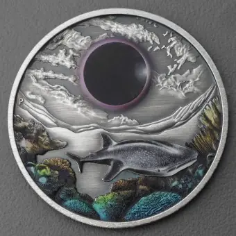 Jetzt Kaufen Silbermünze 2oz "Ningaloo Eclipse" 2023 (AF/koloriert) (Australien)