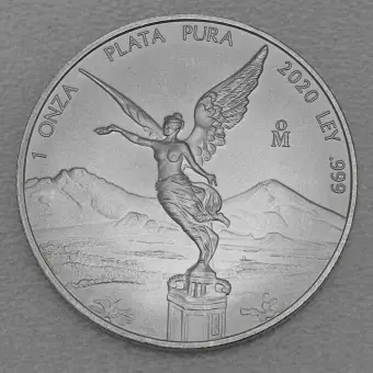 Begrenztes Angebot Silbermünze 1oz "Libertad" 2020 (Mexiko)