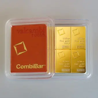 Goldtafel VALCAMBI (10x 1/10oz CombiBar) "Resale" Limited Edition