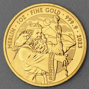 Mengenrabatt Goldmünze 1oz "Merlin" 2023 Myths and Legends (Großbritannien)