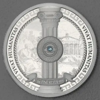 Bestpreis Silbermünze 1oz "Vivat Humanitas" 2023 (PP) (Niue)