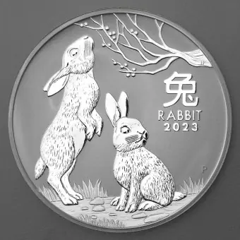 Angebot Silbermünze 1kg "Hase" 2023 Lunar III – Year of the Rabbit (Australien)