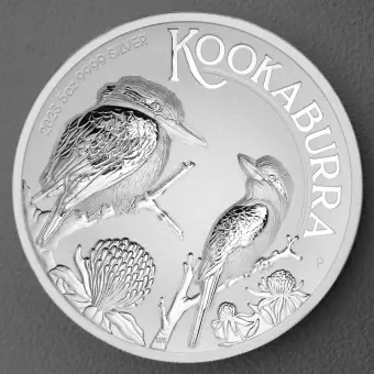 Geld-Zurück-Garantie Silbermünze 5oz "Kookaburra" 2023 (Incused) (Australien)