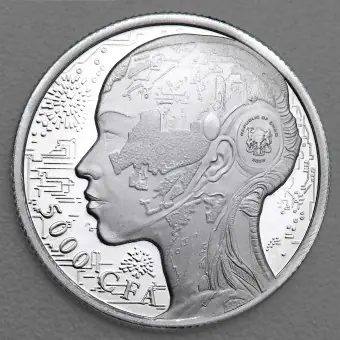 Silbermünze 1oz "Künstliche Intelligenz" 2023 (Tschad) Meistverkauft