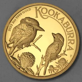 Goldmünze 2oz "Kookaburra" 2023 (PP/HR) (Australien) Markenware