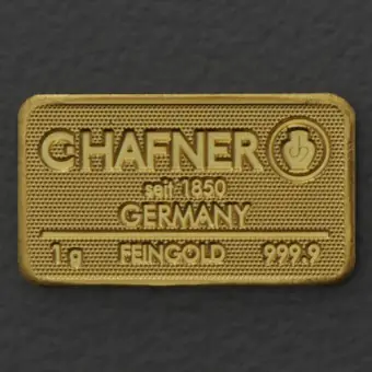 Goldbarren 1g C.HAFNER - "Resale" Kostenfreie Lieferung