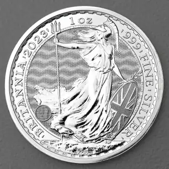 Top-Seller Silbermünze 1oz "Britannia" 2023 Zur Krönung Charles III. (Großbritannien)
