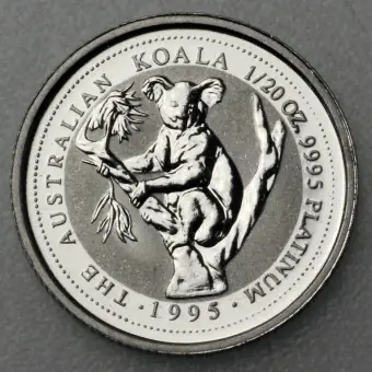 Saisonangebot Platinmünze 1/20oz "Koala" verschiedene Jahrgänge diff. (Australien)