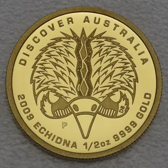 Goldmünze 1/2oz "Echidna" 2009 Discover Australia (Australien) Neuheit
