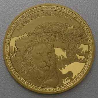 Heißes Angebot Goldmünze 1oz "Löwe" 2018 African Safari (Tschad)
