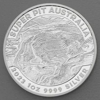 Meistverkauft Silbermünze 1oz "Super Pit" 2023 (Australien)