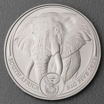 Sonderangebot Platinmünze 1oz "Elefant" 2023 Big Five (Südafrika)