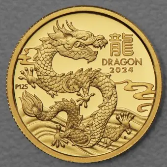 Goldmünze 1/4oz "Drache" 2024 (PP) Lunar III – Year of the Dragon (Australien) Letzte Chance