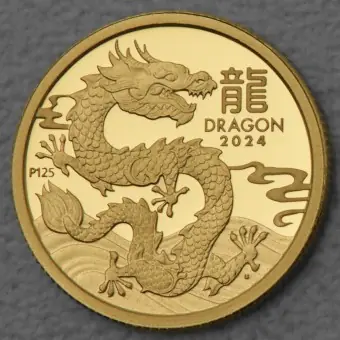 Goldmünze 1/10oz "Drache" 2024 (PP) Lunar III – Year of the Dragon (Australien) Günstig