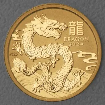 Direkt Vom Hersteller Goldmünze 1/4oz "Drache" 2024 Lunar III – Year of the Dragon (Australien)