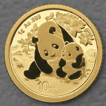 Goldmünze 1g "Panda" 2024 (China) Exklusiv