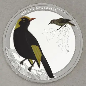 Silbermünze 1/2oz "Regent Bowerbird 2013" (PP) Birds of Australia Abverkauf