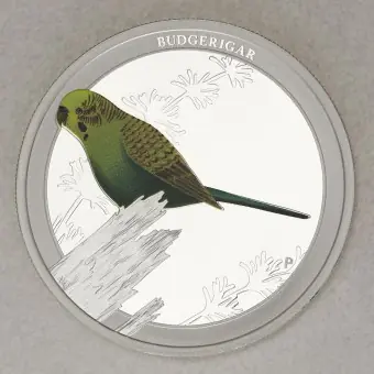 Expressversand Silbermünze 1/2oz "Budgerigar 2013" (PP) Birds of Australia