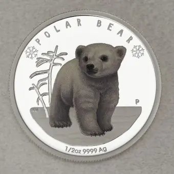 Silbermünze 1/2oz "Polar Bear 2017" Polar Babies Serie (Tuvalu) Billig