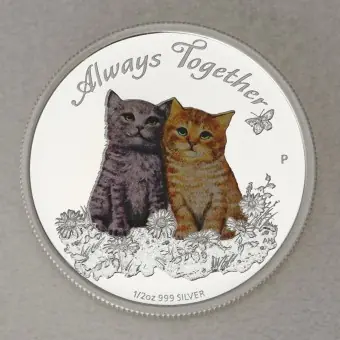 Silbermünze 1/2oz "Always Together" 2015 (PP) (Tuvalu) Premium