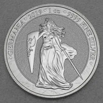 Silbermedaille 1oz "Germania" 2019 (Polen) Markenprodukt