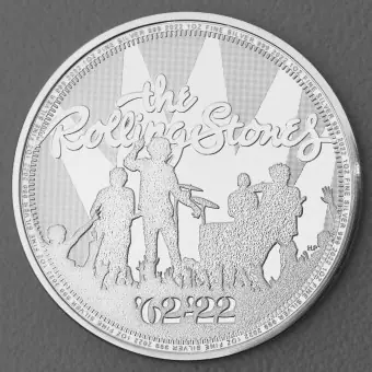 Direkt Vom Hersteller Silbermünze 1oz "Rolling Stones" 2022 1962-2022 Music Legends diff. (Großbritannien)