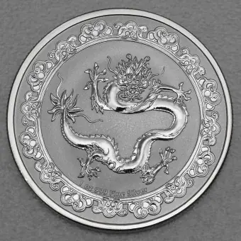 Silbermünze 1oz "Green Dragon" 2019 Celestial Animals (Niue) Top-Preis