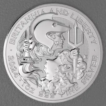Premium Silbermünze 1oz "Britannia and Liberty" 2024 (Großbritannien)