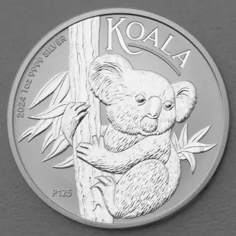 Hochwertig Silbermünze 1oz "Koala" 2024 19% (Australien)