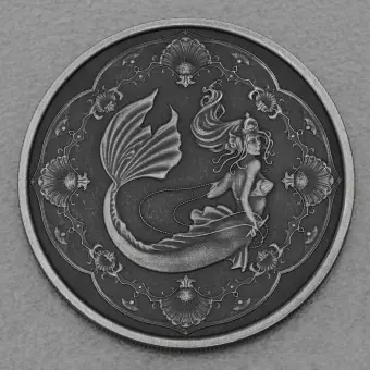 Silbermünze 1oz "Pacific Mermaid 2022" AF (Samoa) Exklusiv