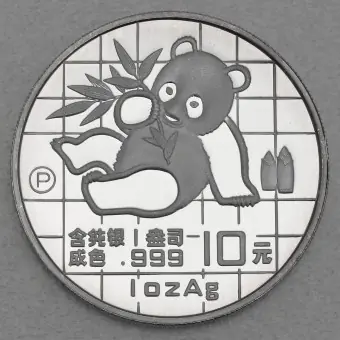 Silbermünze 1oz "Panda" 1989 (PP) (China) Neu