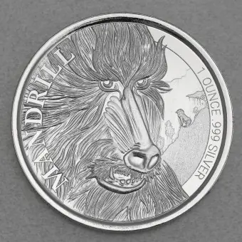 Finale Aktion Silbermünze 1oz "Mandrill" 2020 (Kamerun)