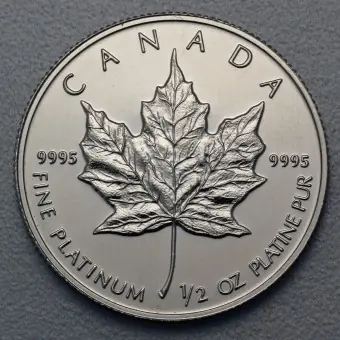 Platinmünze 1/2oz "Maple Leaf" diff. (Kanada) Limited Edition